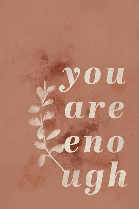 Typografie mit floralem akzent