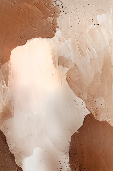 Strukturierte farbstriche in braun- und beigetönen.