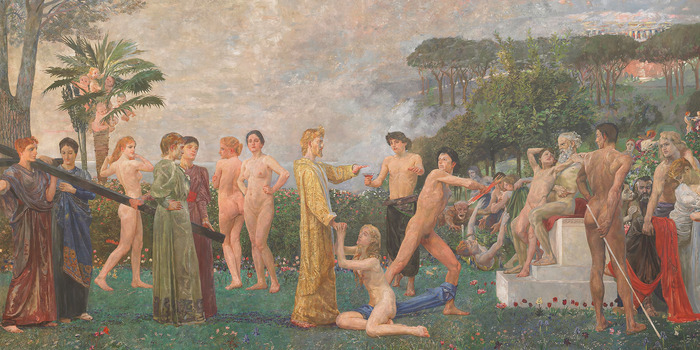 Christus auf dem olymp von dem deutschen künstler max klinger