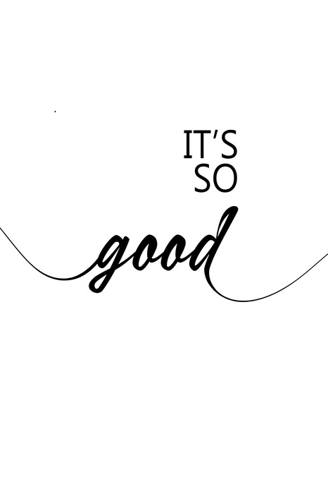 Positive stimmung in der typografie