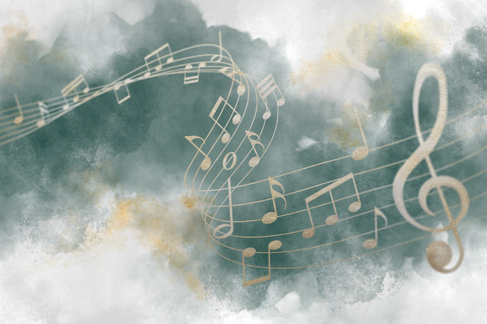 Harmonie der töne am himmel