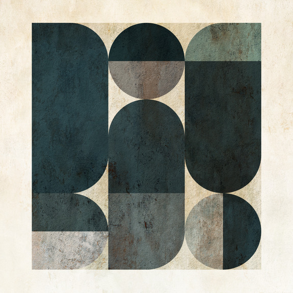 Abstrakte geometrische formen mit rauer textur