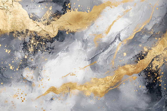 Goldene streifen auf grauem hintergrund