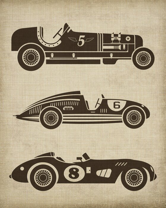 Klassische rallyeautos