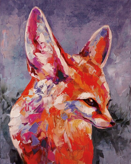 Ein rotfuchs in einem malerischen aquarell