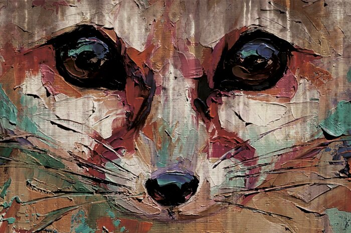 Der blick eines rothaarigen raubtiers