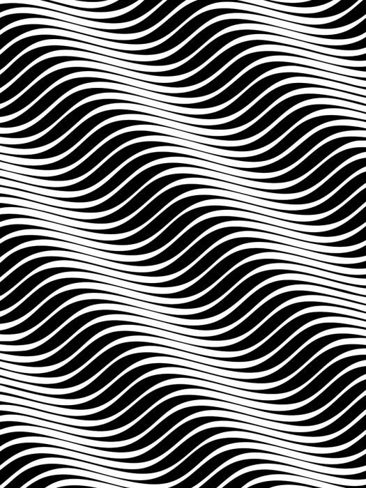 Hypnotisches muster aus wellenlinien