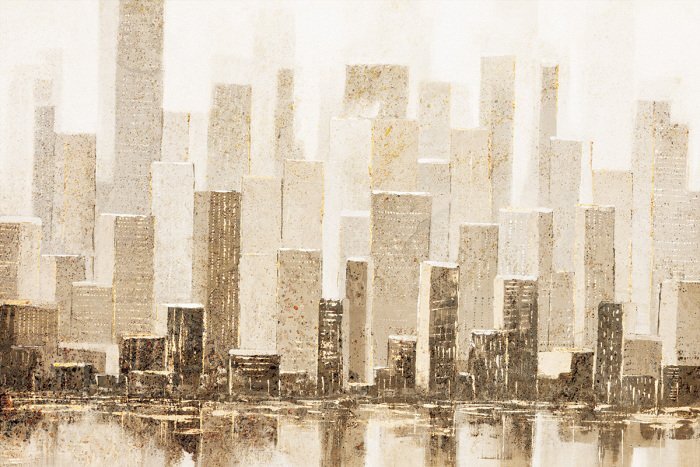 Panorama der historischen stadt mit türmen