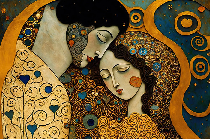 Symbol der liebe, dekorative nähe