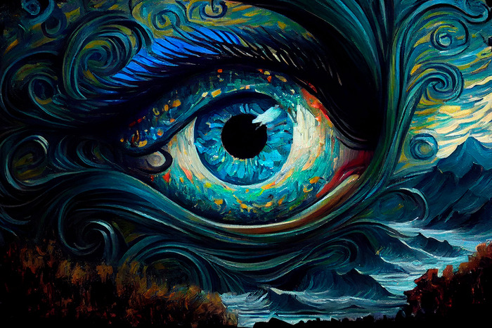 Der anblick der elemente meer und himmel