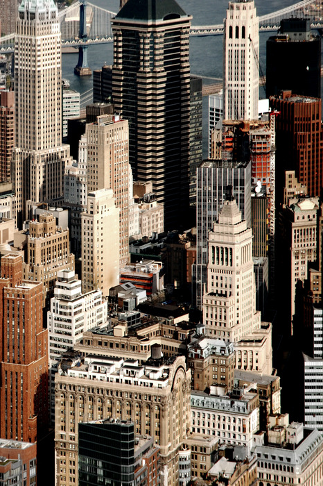 Stadtzentrum mit wolkenkratzern