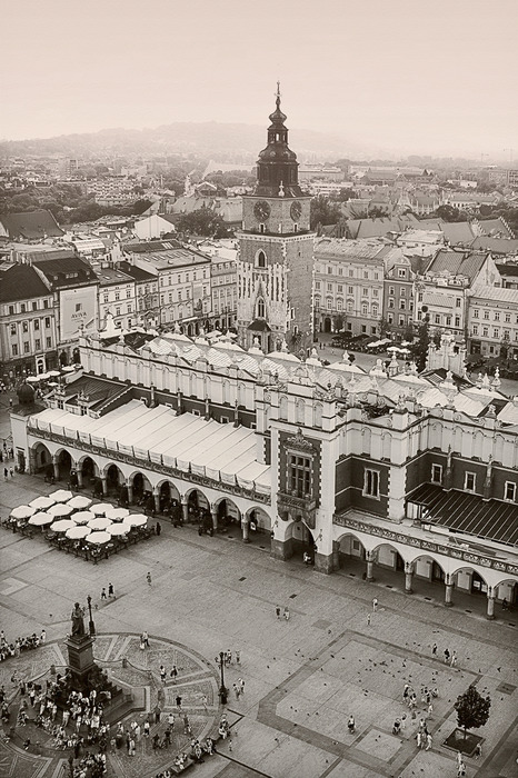 Das historische zentrum von krakau