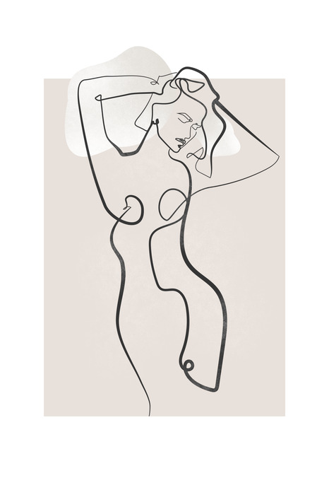 Minimalistische körperillustration