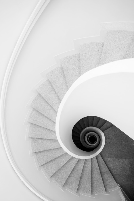 Abstrakte wendeltreppe