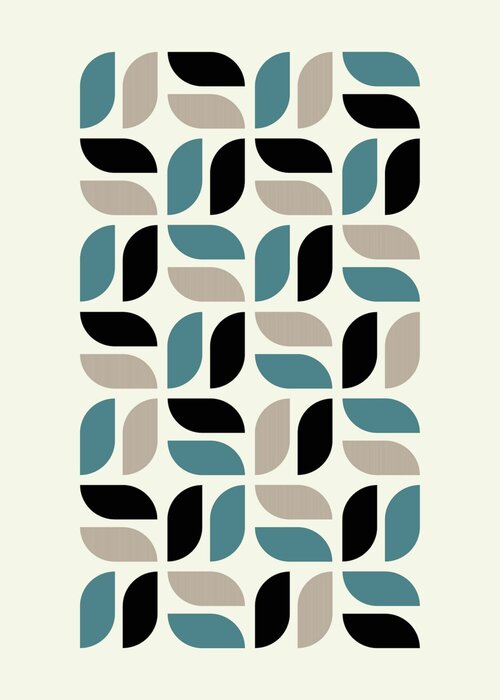 Modernistische abstraktionsformen inspiriert vom bauhaus