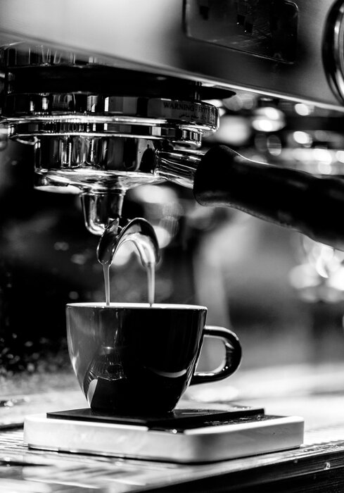 Kaffeetasse schwarz-weiße fotografie