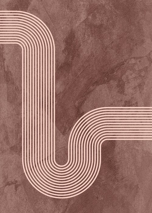 Geometrische linien auf betonhintergrund