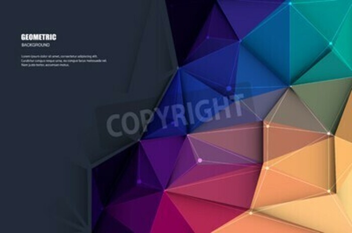 Fototapete 3D buntes Muster