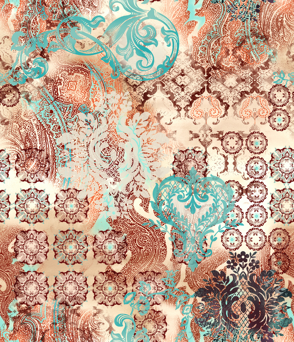 Tapete Ethnische geometrische Motive auf abstrakten Hintergrund