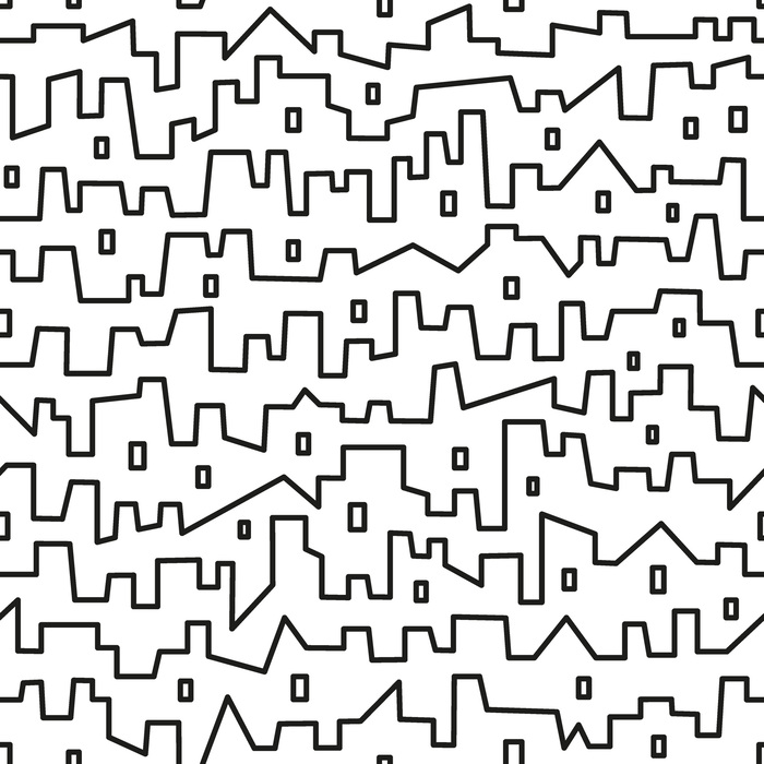 Fototapete Abstrakte Stadt