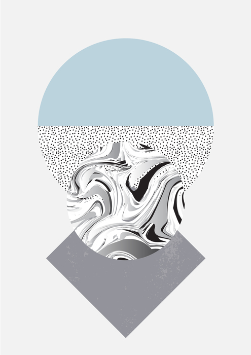 Bild Abstraktion skandinavischer Stil