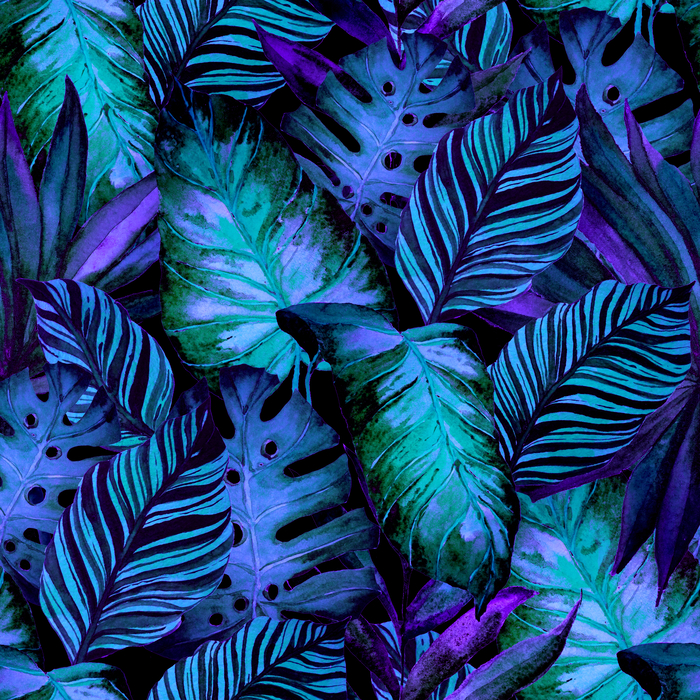 Bild Natur intensiv blaue Blätter