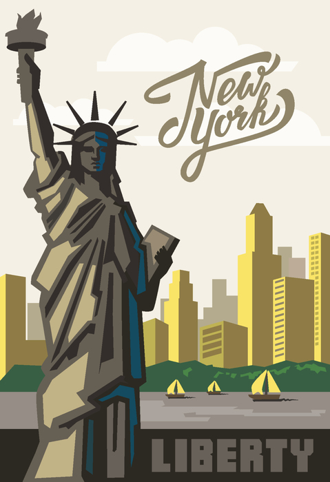 Poster New York City Symbol der Stadt