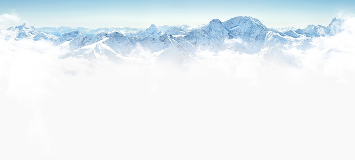 Fototapete Panorama der Berge mit Schnee