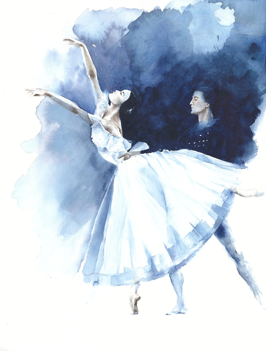 Poster Ballerina beim Tanzen