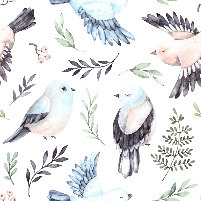 Bild Kleine Vögel zwischen Blättern