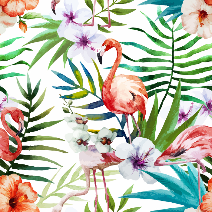 Bild Exotische Natur mit Flamingo