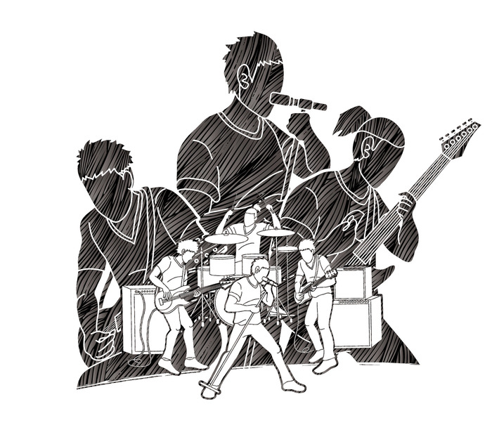 Poster Musik und Rockmusiker