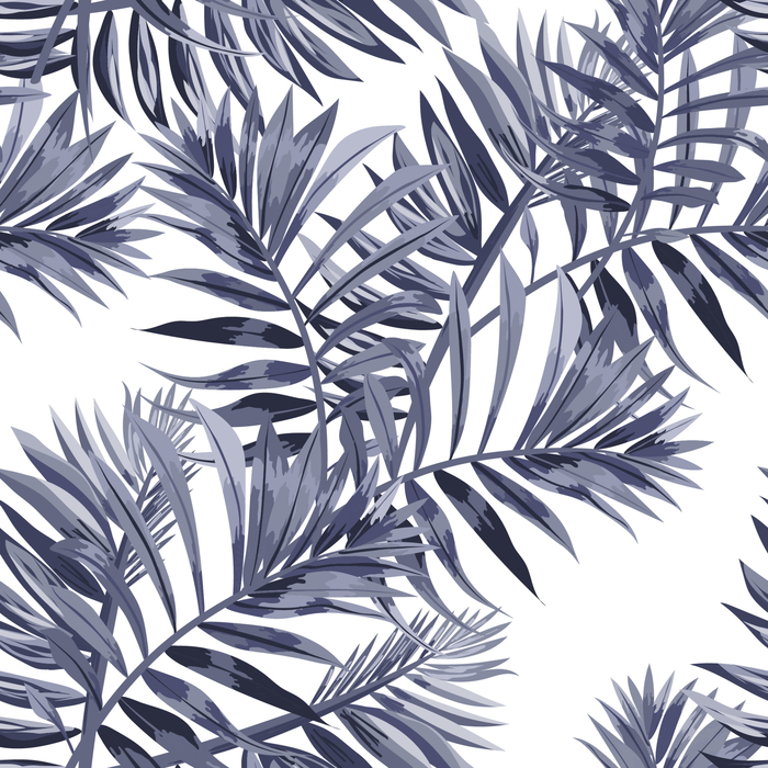 Poster Tropische Natur in Grautönen