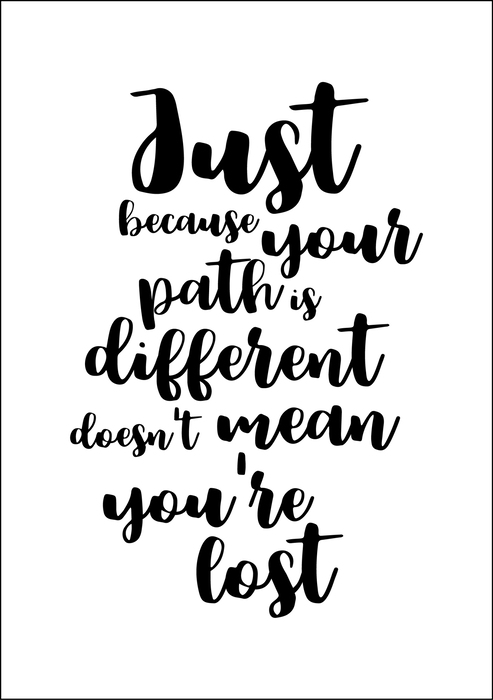 Poster Motivierendes Zitaten über Vielfalt