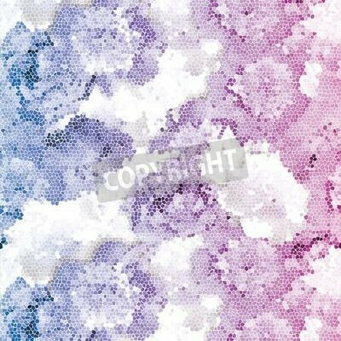 Fototapete Pfingstrosen als Mosaik