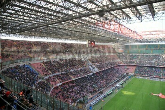 Fototapete San Siro am Spieltag
