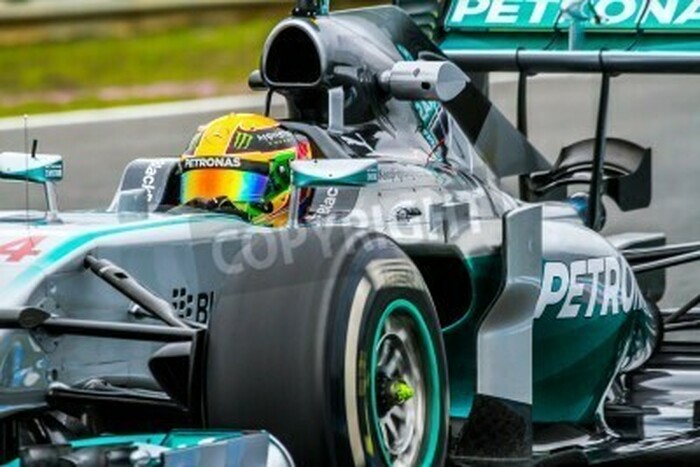 Fototapete Nahaufnahme des Sportwagens F1