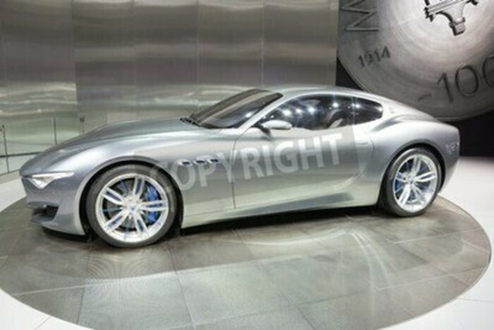 Fototapete Sportauto von der Seite