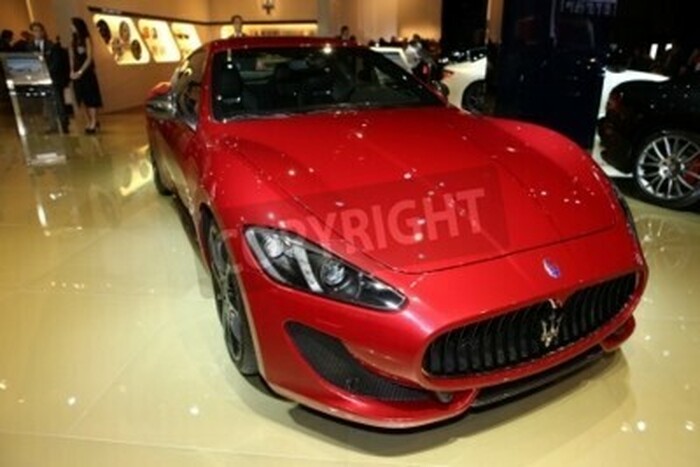 Fototapete Rotes Sportwagen