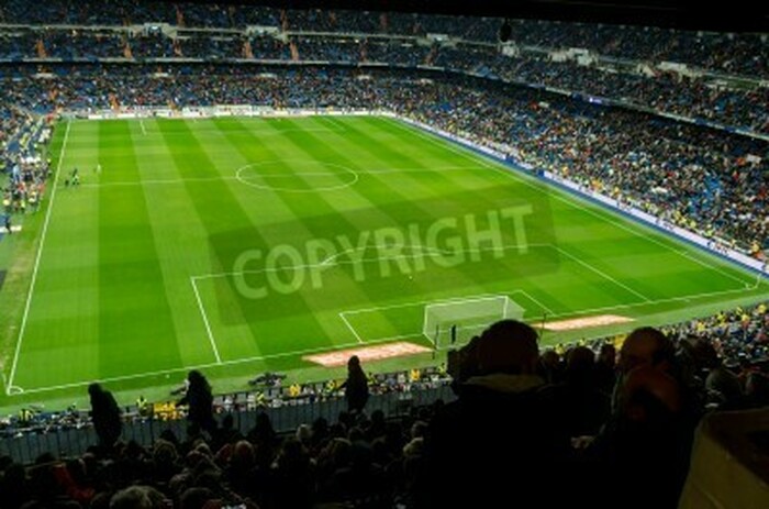 Fototapete Sporttribünen im Winter