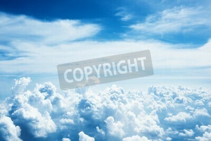 Fototapete Mann Flugzeug und Himmel