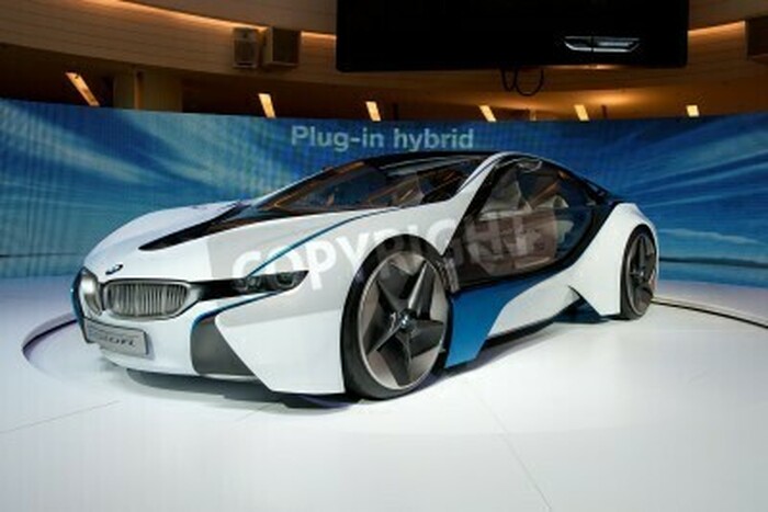 Fototapete Weißes Sportauto