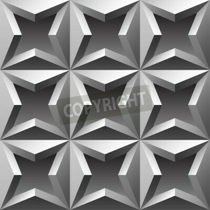 Fototapete Muster 3D Metall