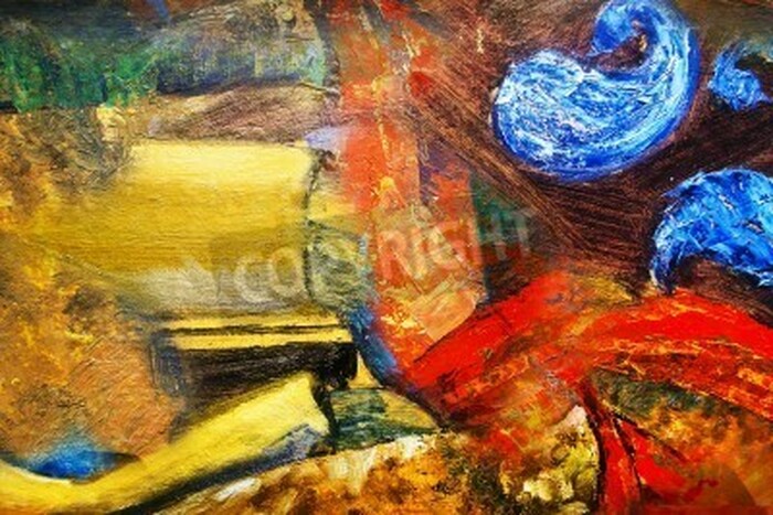 Bild Bunte geheimnisvolle Abstraktion