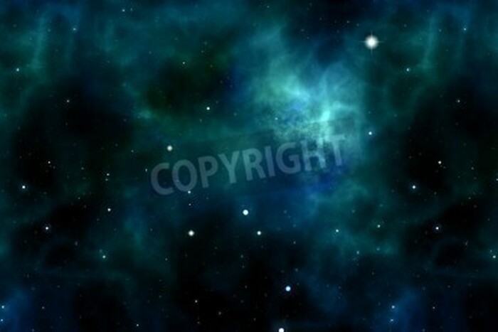 Fototapete Polarlicht an gestirntem Himmel