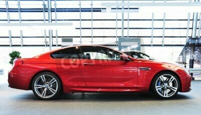 Fototapete Rotes Auto BMW