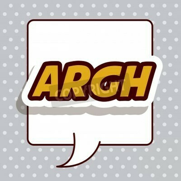 Fototapete Gelbe Aufschrift Pop-Art