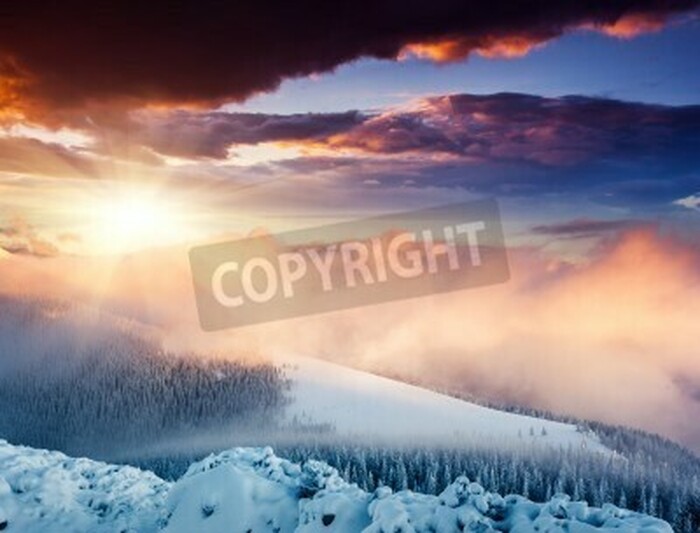 Fototapete Schneewüste