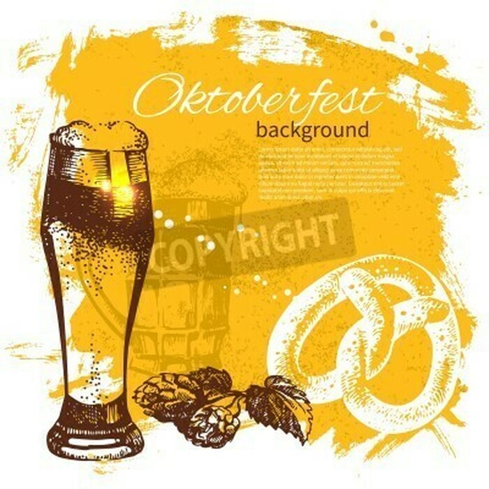 Fototapete Getränk am Oktoberfest