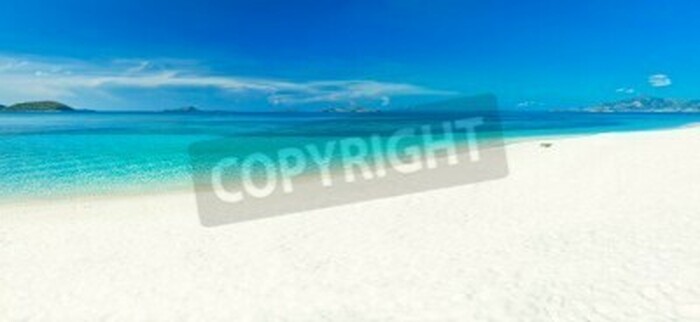 Fototapete Panorama des tropischen Strandes